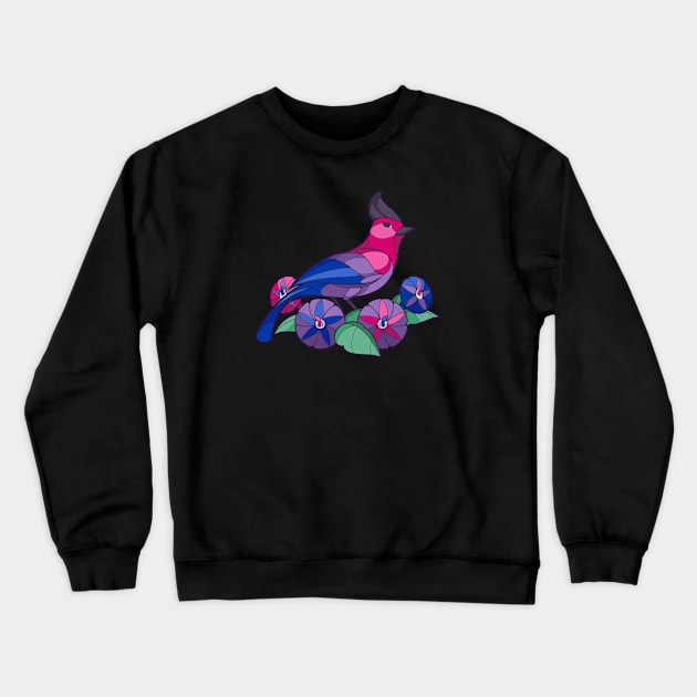 Pride Birds - Bisexual Crewneck Sweatshirt by wanderingkotka